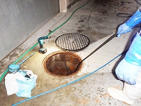 屋外排水管清掃